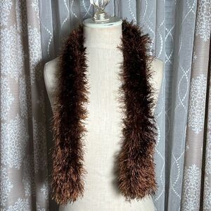 EUC Hand Knit Eyelash Yarn Scarf